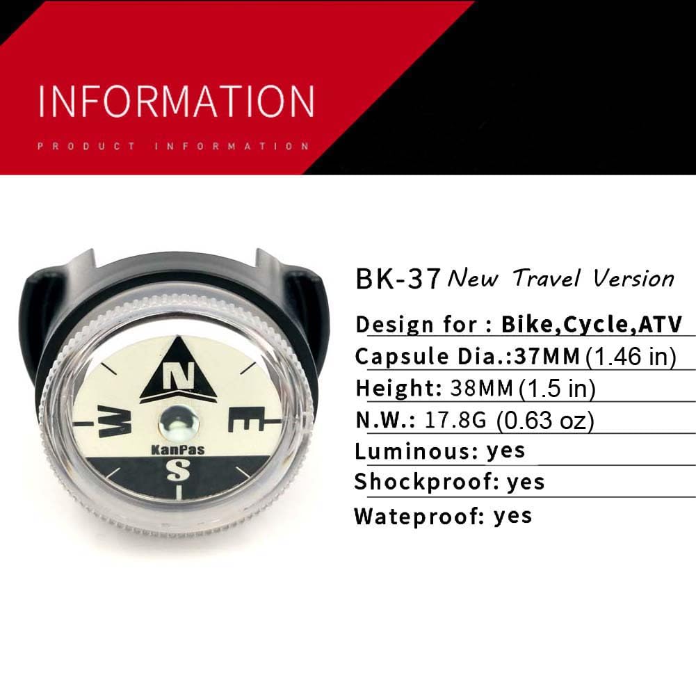Amazon.com : KanPas BK-37NEW Travel Version Luminous Compass for